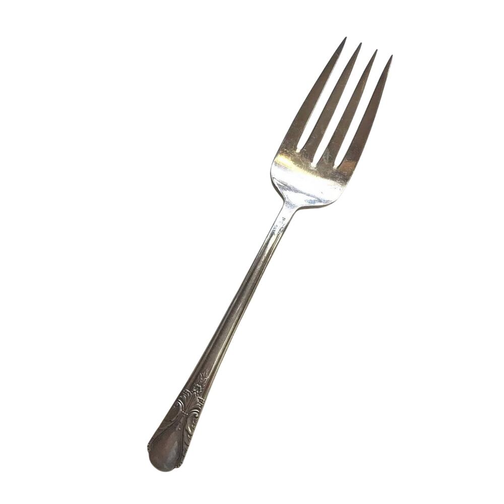 Vintage Silver Cold Meat Serving Fork Avalon 1940